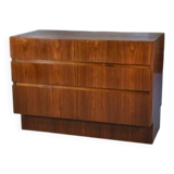 Scandinavian 3-drawer chest in rosewood, 1960s