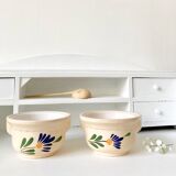 Pair of vintage flower cup bowls
