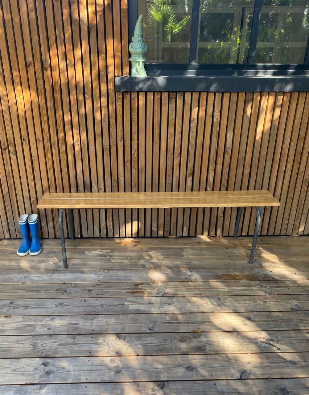 Vintage school bench