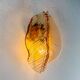 Italian "Leaf" Murano pink glass wall sconce, circa 1970s