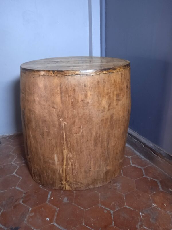 Tronc de Palmier creux; Mini Bar; chevet; meuble d'appoint; meuble d'angle;