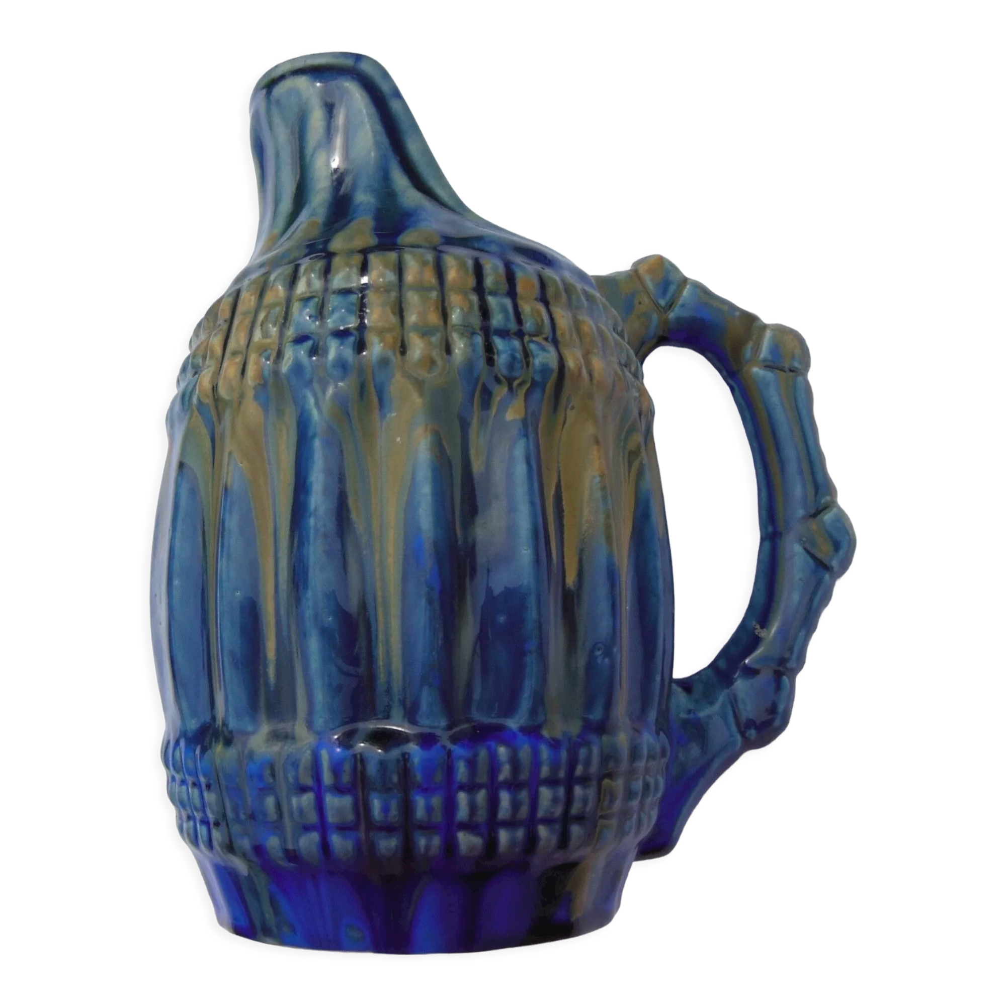 Enamelled ceramic pitcher - to identify