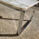 Table basse en marbre et inox