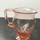 Former pitcher carafe glass bullé rose vintage kitchen