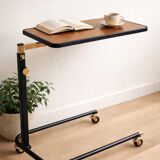 Adjustable rolling table in formica – Italian design by Damato – 1970s