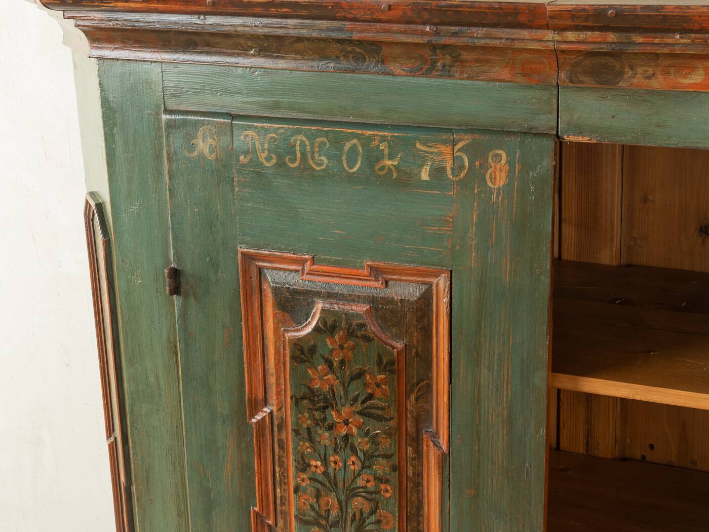 antique farmhouse cabinet, vintage