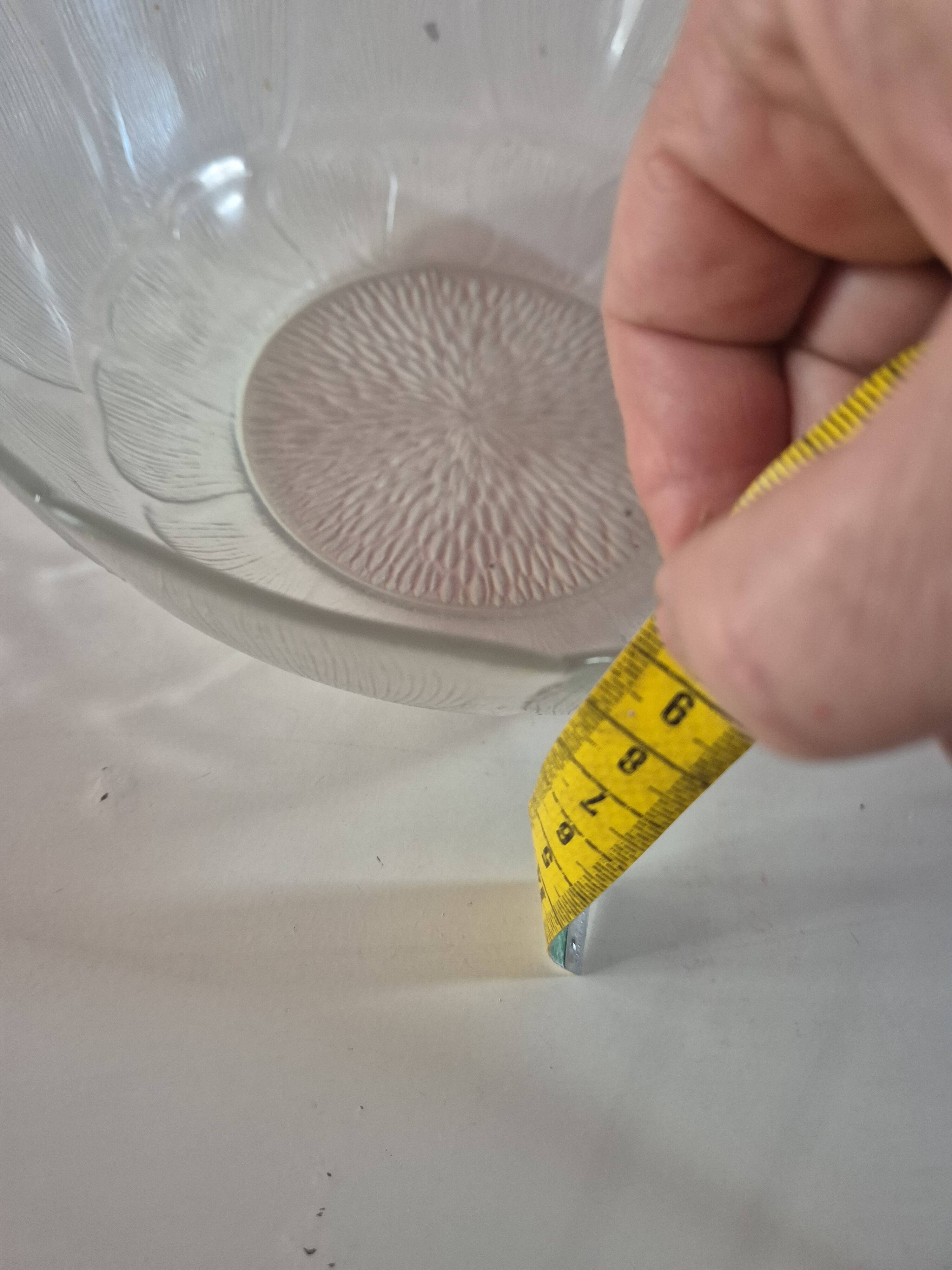 ensemble plat et saladier en verre vintage arcopal fleurs