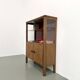 1950s Brazilian modernist library in exotic wood and lacquer
