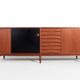 Teck enfilade Arne Vodder Modèle 29 pour Sibast, Danemark 1950