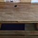 Double school desk in wood and metal 1920 – very good condition