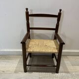 Children's straw armchair