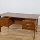 Mid-Century Teak Model 75 Freestanding Desk from Omann Jun, Denmark, 1950s