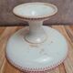 High earthenware compote from Sarreguemines, Ogives model.