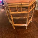 Small vintage bamboo shelf
