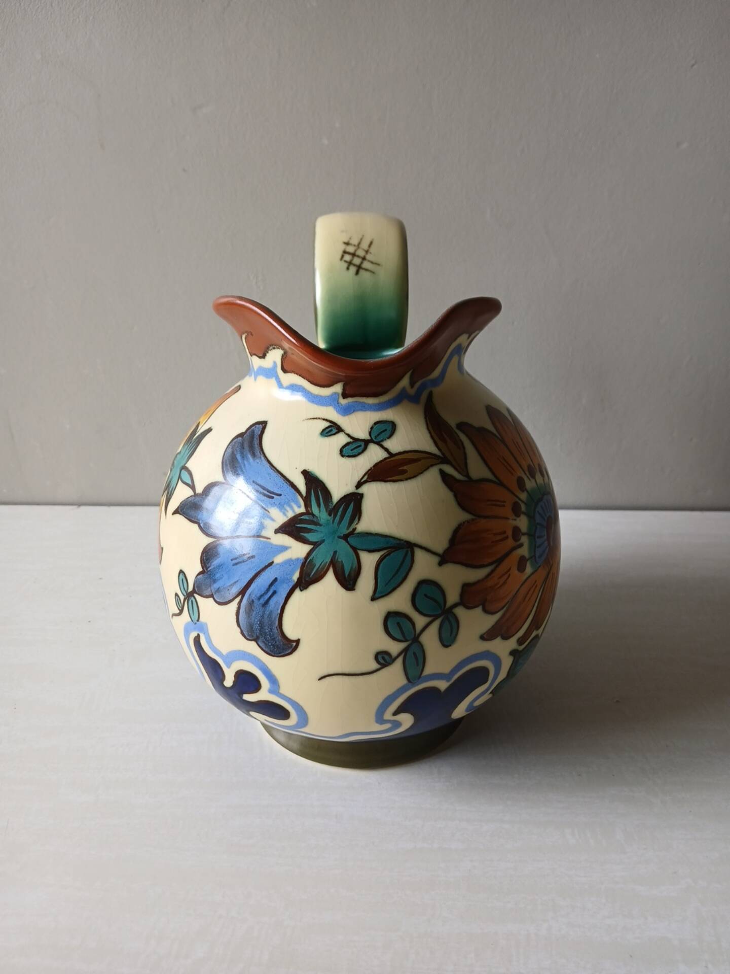 Royal Plazuid Gouda Holland pitcher – Kabor décor – 1950s