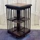 Mahogany revolving bookcase from the 1950s