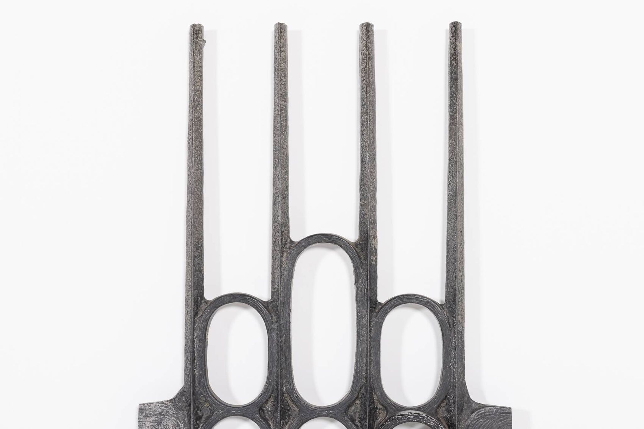 Fixation de porte moulée brutaliste des années 1980, Allemagne