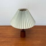 Danish modern teak table lamp from the mid-century, 1960s.