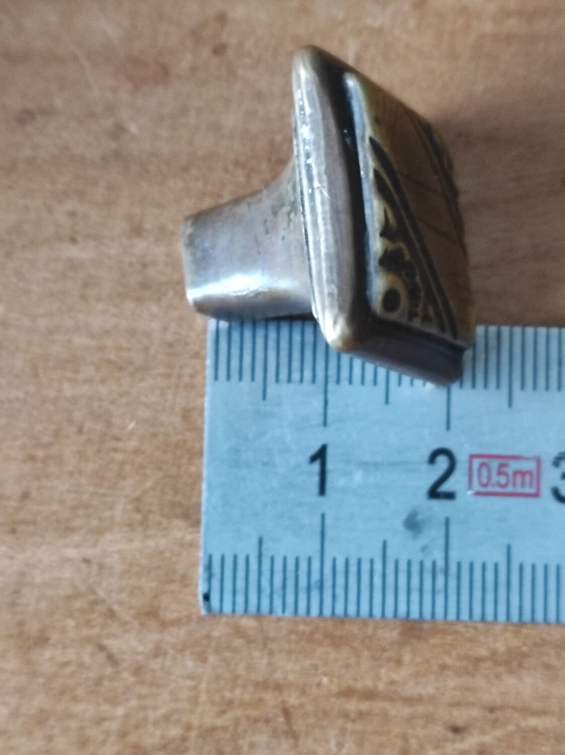 Art Deco style metal furniture handle