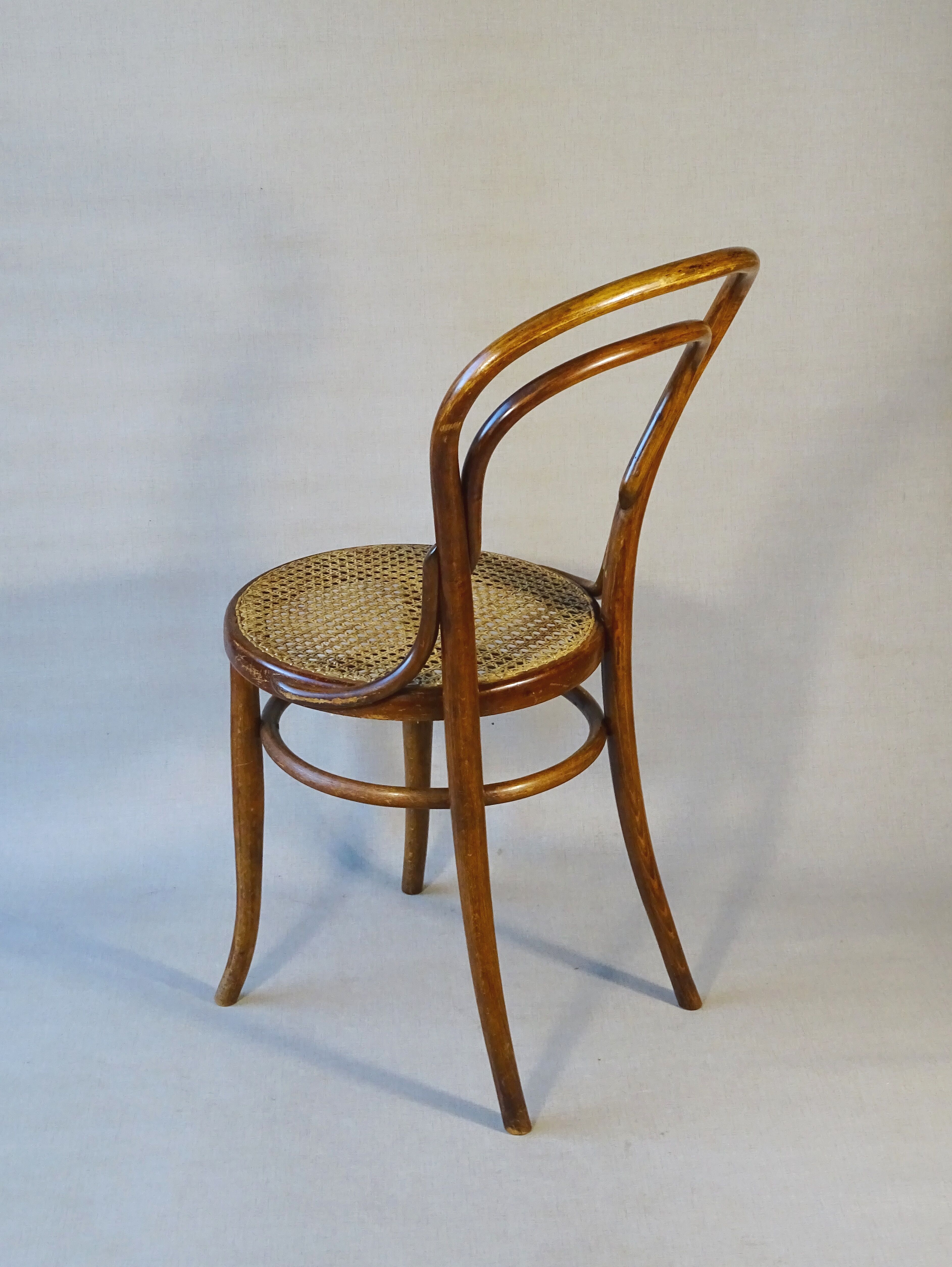 Bistro chair N°14 new canework, KOHN 1890