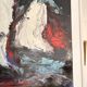Ancien tableau, huile sur toile contemporaine Cécile Chourlet
