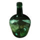 Bonbonne Dame Jeanne Collection Viresa en verre vert
