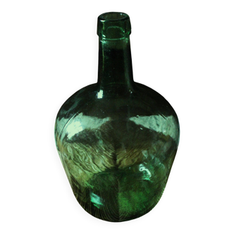 Bonbonne Dame Jeanne Collection Viresa en verre vert