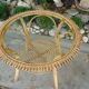 Vintage rattan/wicker round table