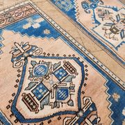 Set of 2 vintage handmade Turkish rugs 43x99 cm