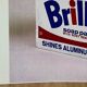 Affiche pop art original vintage réédition d’andy warhol « brillo box 1964 »