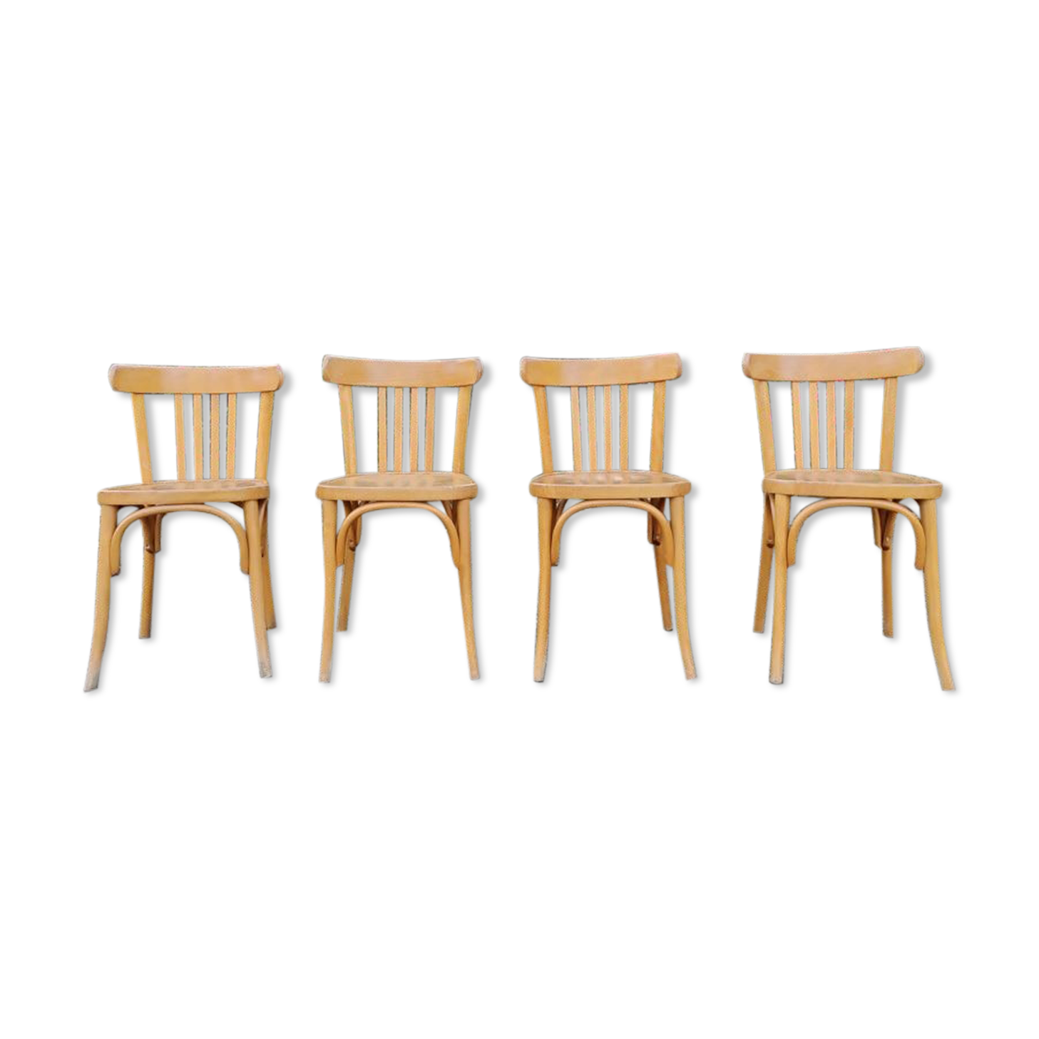 Light wood bistro chairs