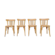 Light wood bistro chairs