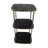 Side table has three shelves Formica and brass 60s/70s