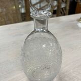 Engraved crystal decanter