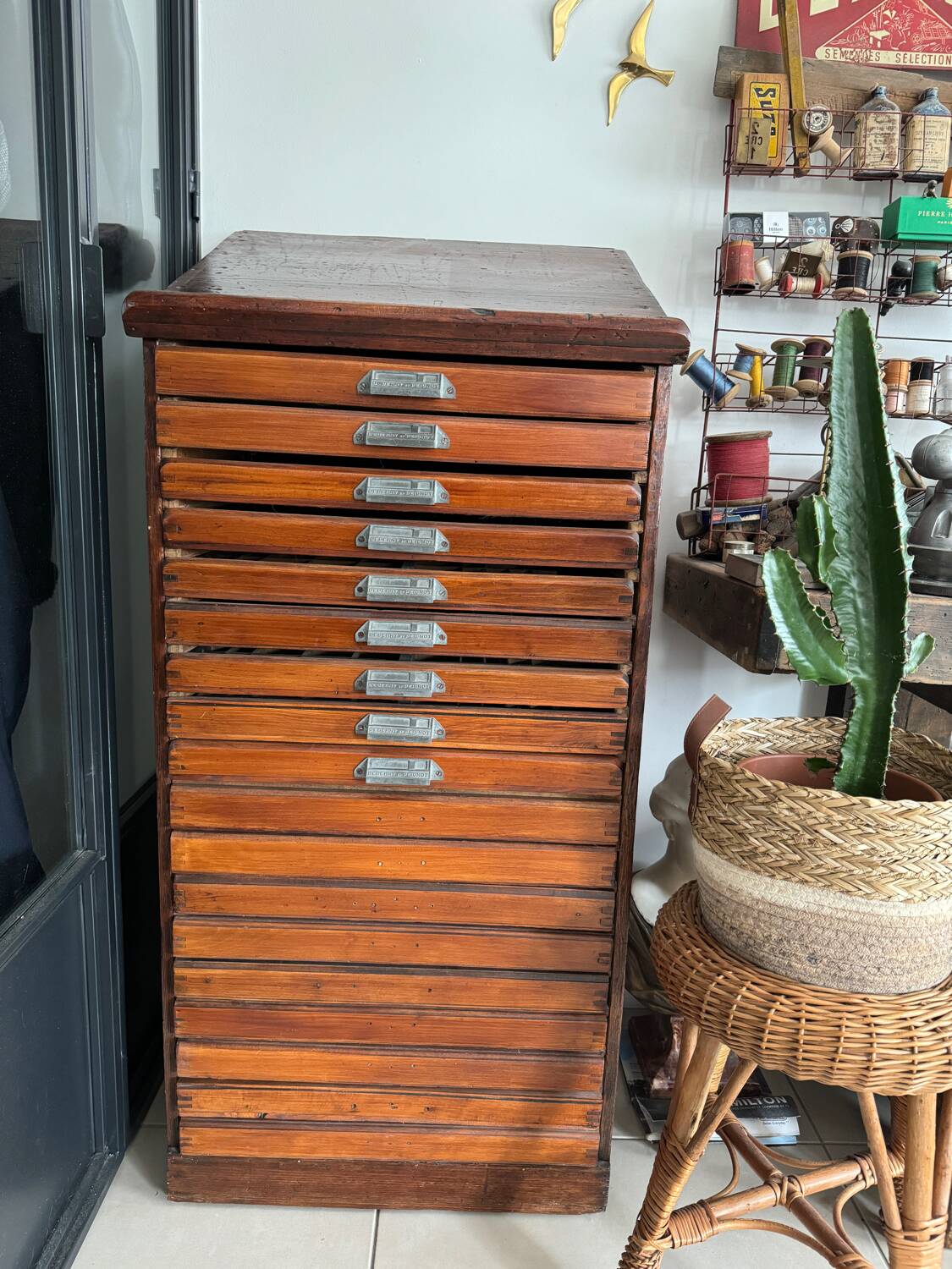 Old printing furniture