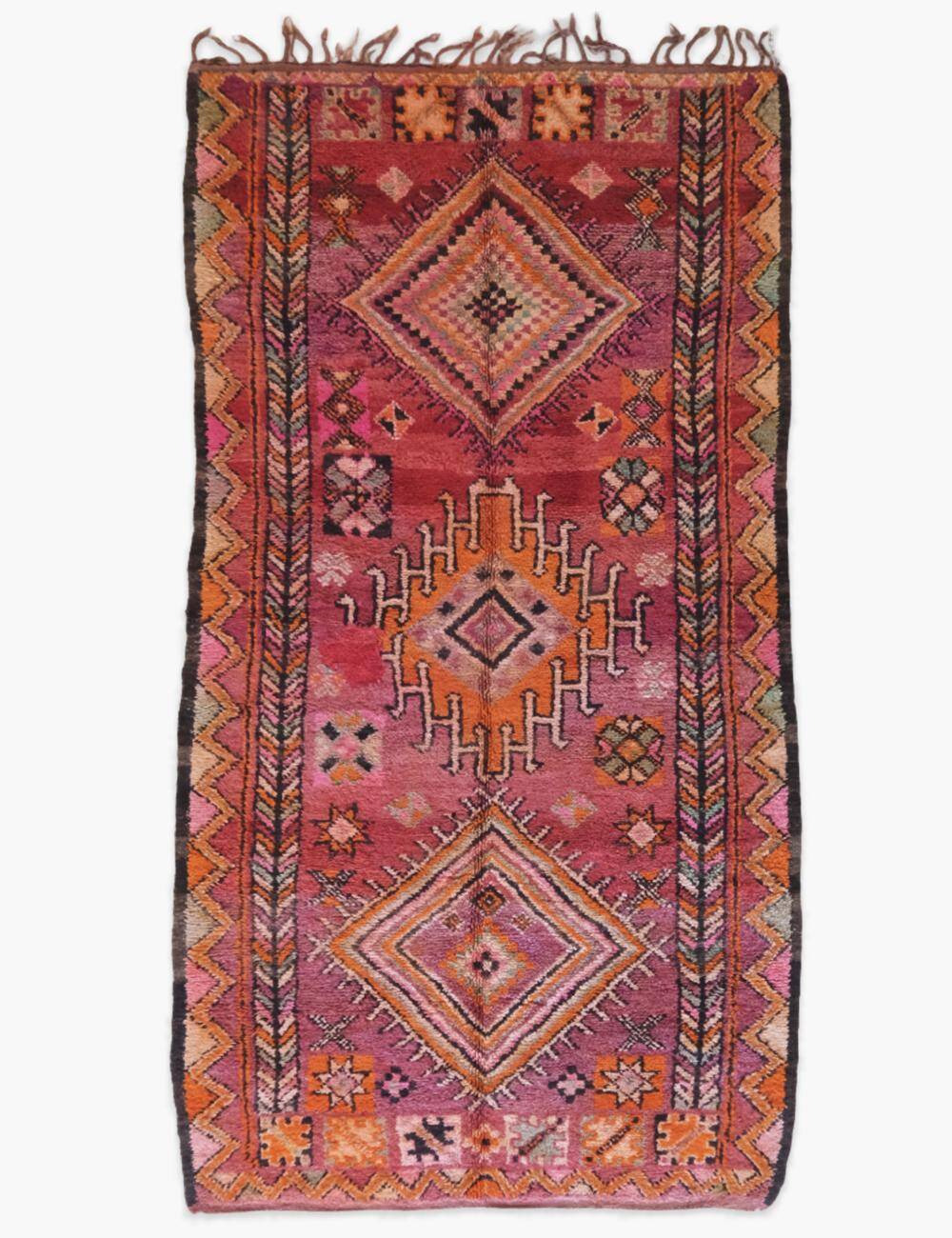 Vintage Boujad Rug - 353 x 181 cm