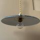Suspension industrielle noire ancienne D24cm