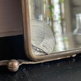 Vintage barber's triptych mirror, 1950s