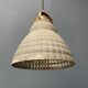 Old mercury glass hanging lamp with brass fixture