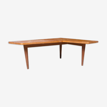 Coffee table year 50 in V solid wood