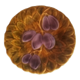 Plate slip plums Sarreguemines early twentieth century
