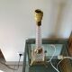 Brass and crystal lamp foot
