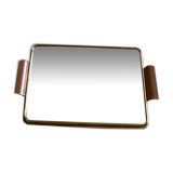 Art deco two-handle mirror tray