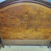 François Linke (1855-1943), marquetry veneered wooden bed in Louis XVI style
