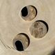 Set of 3 fossilized wooden coasters (clear)