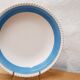 Serving dish Badonviller azure blue