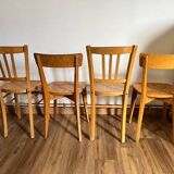 Mismatched set of 4 bistro chairs