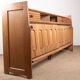 Large sideboard in Oak and Danikowski ceramics, Guillerme and Chambron.