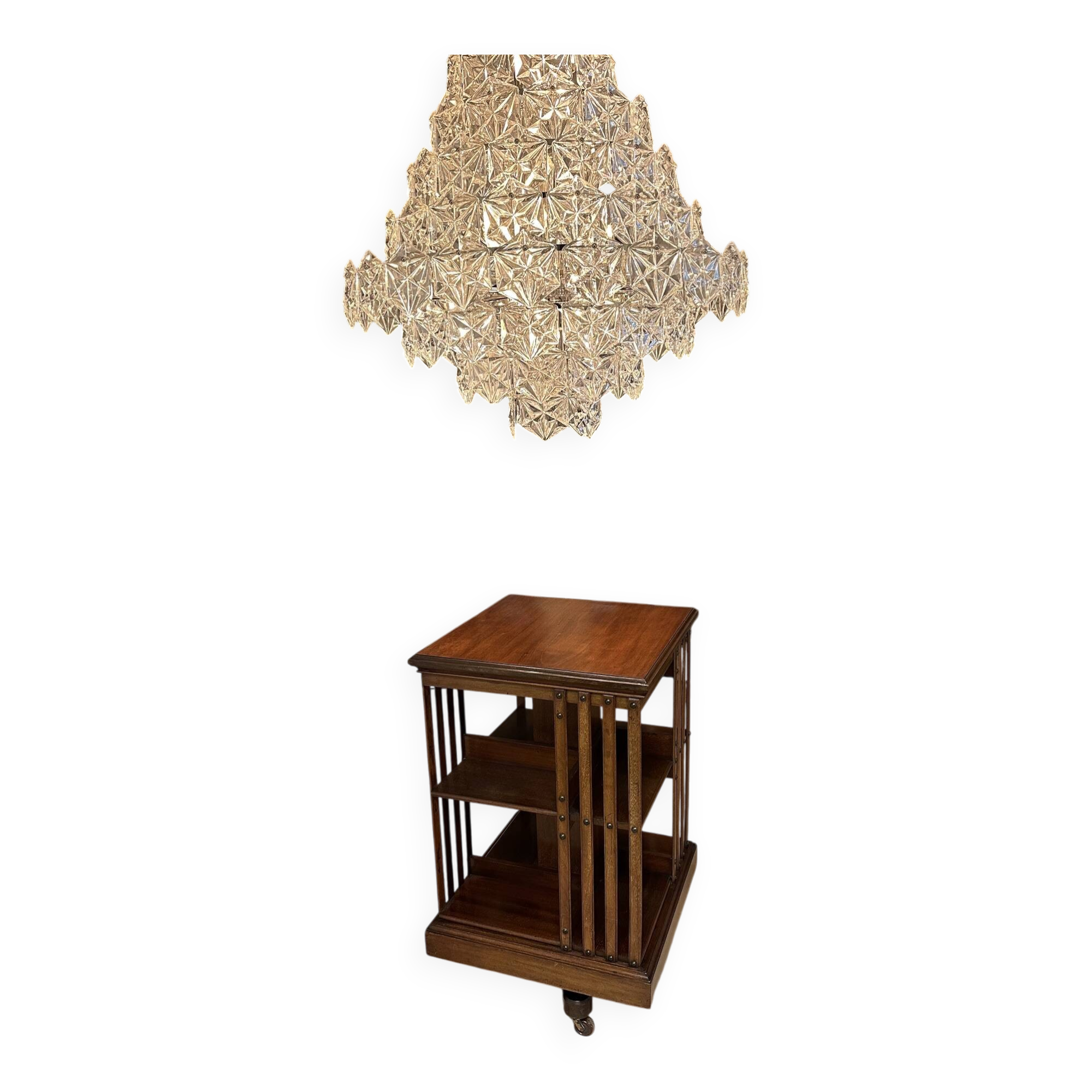 mahogany revolving bookcase