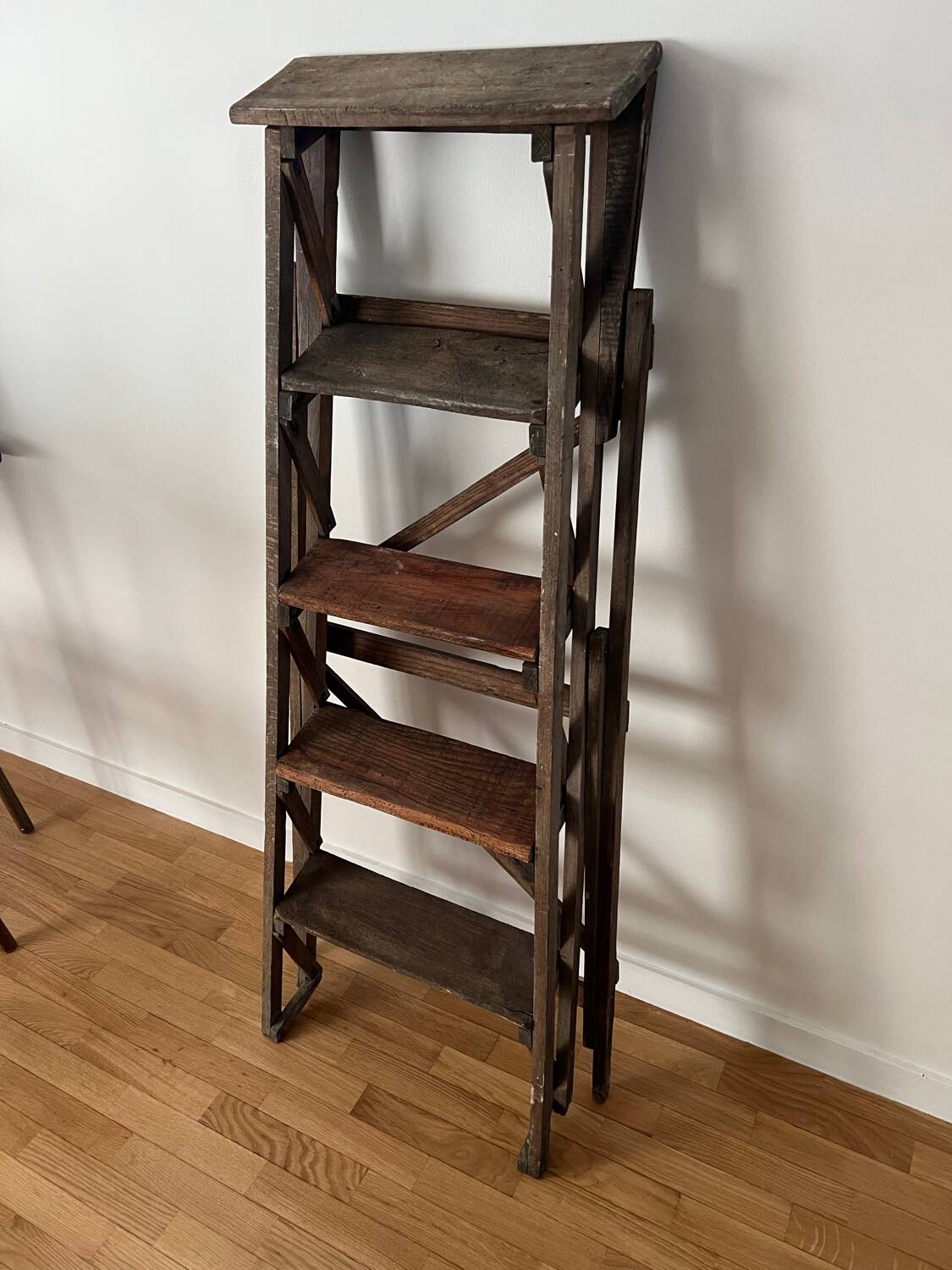 Vintage wooden stepladder